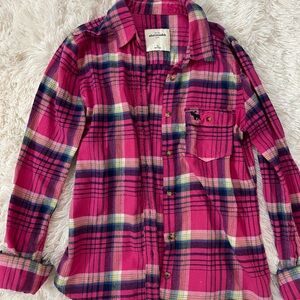 Abercrombie Kids, flannel button down, XL